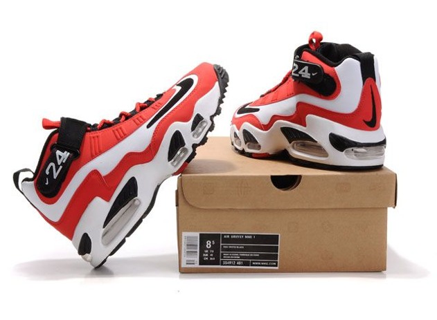 Nike Ken Griffen Max Chaussures Hommes 2014 Rouge Noir (2)